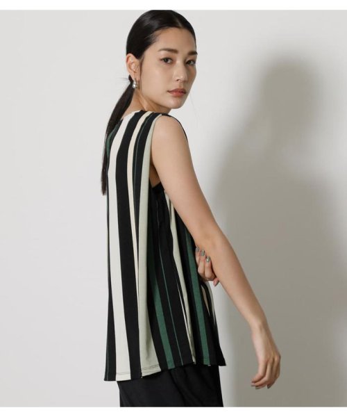 AZUL by moussy(アズールバイマウジー)/GLOSSY COOL BACK TUCK TANK/img11