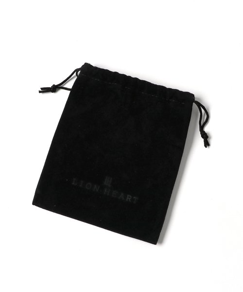 LION HEART (ライオンハート)/LH for Gift カッティングフープピアス / SV925 ブラック/img09