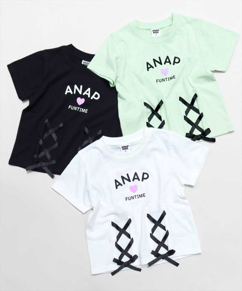 ANAP KIDS(アナップキッズ)/フロントレースアップTシャツ/img09