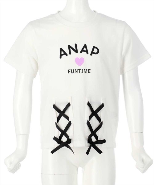 ANAP KIDS(アナップキッズ)/フロントレースアップTシャツ/img15