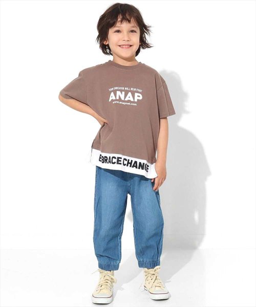 ANAP KIDS(アナップキッズ)/レイヤード風ビッグTシャツ/img09