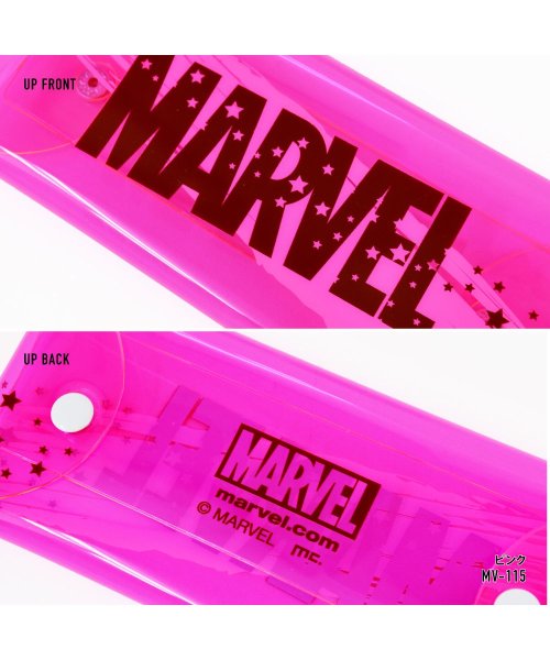 マーベル ポーチ 小物入れ 化粧ポーチ クリアマルチケース Lサイズ 透明 クリア Pvc ブランド キャラクター おしゃれ かわいい 可愛い シンプル 人気 ランナー Runner Magaseek