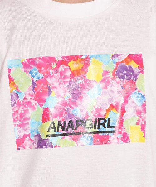 ANAP　GiRL(アナップガール)/ベアグミ転写ボックスTシャツ/img13