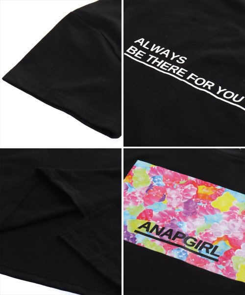 ANAP　GiRL(アナップガール)/ベアグミ転写ボックスTシャツ/img16