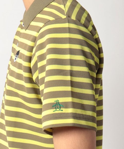 Munsingwear(マンシングウェア)/BABY PETE鹿の子ボーダー飛び刺繍半袖ポロシャツ【クーリストD－Tec】【アウトレット】/img06