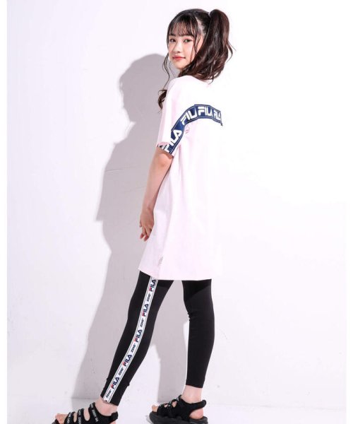 ZIDDY(ジディー)/【 FILA × ZIDDY 】【ニコ☆プチ掲載】ロゴライン ビッグTシャツ ワ/img06