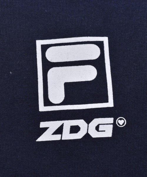 ZIDDY(ジディー)/【 FILA × ZIDDY 】【ニコ☆プチ掲載】ロゴライン ビッグTシャツ ワ/img10