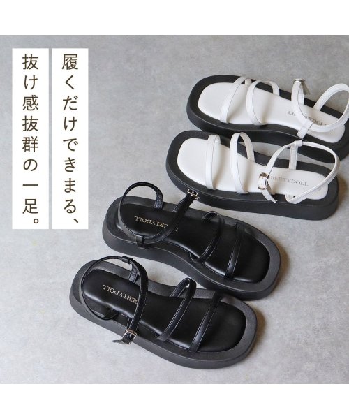 SFW(サンエーフットウェア)/3cmヒール 歩きやすい 履きやすい 走れる ワンピース 美脚 韓国 靴 レディース 厚底 スクエアトゥ コード ストラップサンダル ☆4124/img02