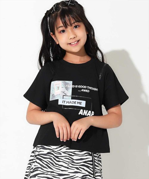 ANAP KIDS(アナップキッズ)/両袖ジップ転写トップス/img01