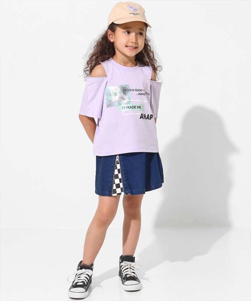 ANAP KIDS(アナップキッズ)/両袖ジップ転写トップス/img11