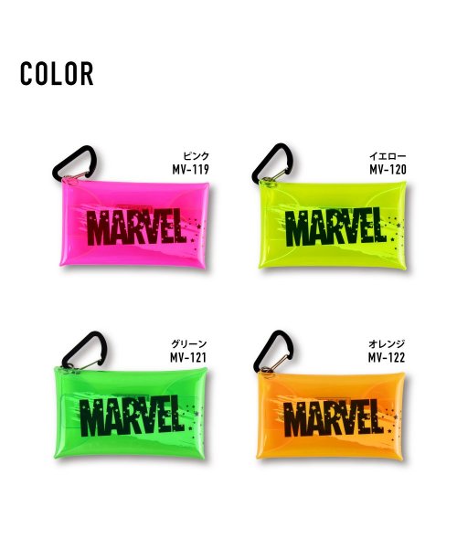 マーベル キーケース スマート キー 小物入れ クリアマルチケース Sサイズ フック付き 透明 クリアpvc キャラクター おしゃれ かわいい 可愛い シンプル ランナー Runner Magaseek