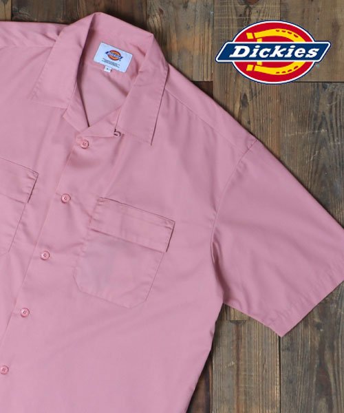 marukawa shonan(marukawa shonan)/【Dickies/ディッキーズ】オープンカラー 半袖 ワークシャツ/アメカジ ワーク ユニセックス カジュアル シャツ レオパード ペイズリー 無地　/img02