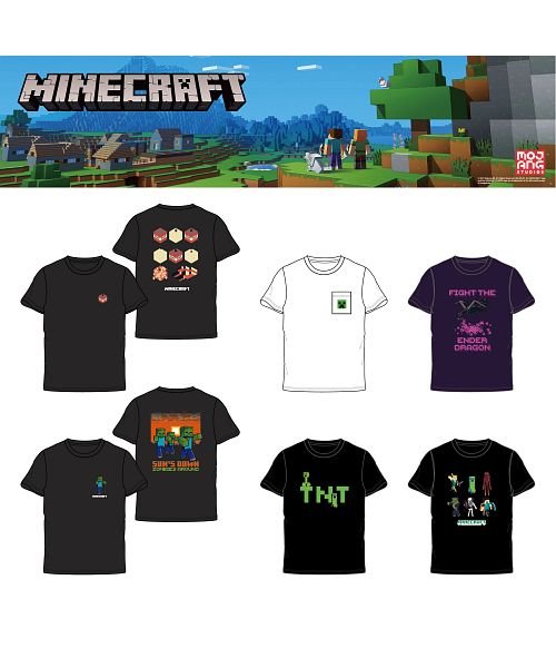 Village Vanguard(ヴィレッジヴァンガード)/【Minecraft】モブ集合Ｔシャツ/img02