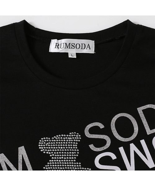 SB Select(エスビーセレクト)/RUMSODA ラインストーンベア×ロゴプリントクルーネック半袖ボTシャツ メンズ ラインストーン クマ ベア 熊 クルーネック 半袖/img06