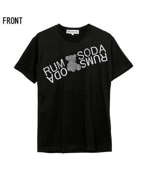 SB Select(エスビーセレクト)/RUMSODA ラインストーンベア×ロゴプリントクルーネック半袖ボTシャツ メンズ ラインストーン クマ ベア 熊 クルーネック 半袖/img10