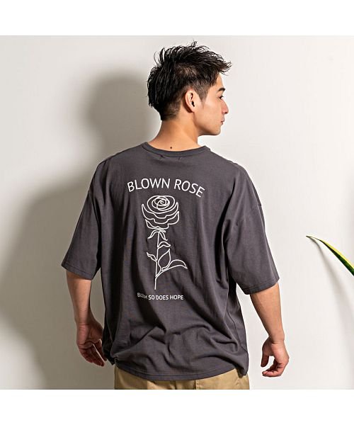 CavariA(キャバリア)/CavariA USAコットン刺繍イラストクルーネック半袖ビッグTシャツ メンズ 半袖 大きいサイズ USAコットン ビッグシルエット オーバーサイズ ドロップ/img13