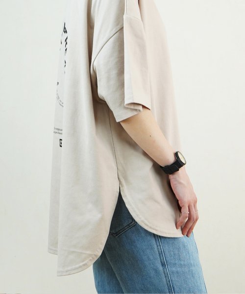 Fizz(フィズ)/【2021新作】バックロゴプリント裾ラウンド半袖Tシャツ myke SS/img30