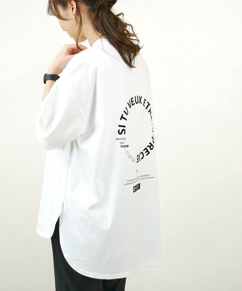 Fizz(フィズ)/【2021新作】バックロゴプリント裾ラウンド半袖Tシャツ myke SS/img40