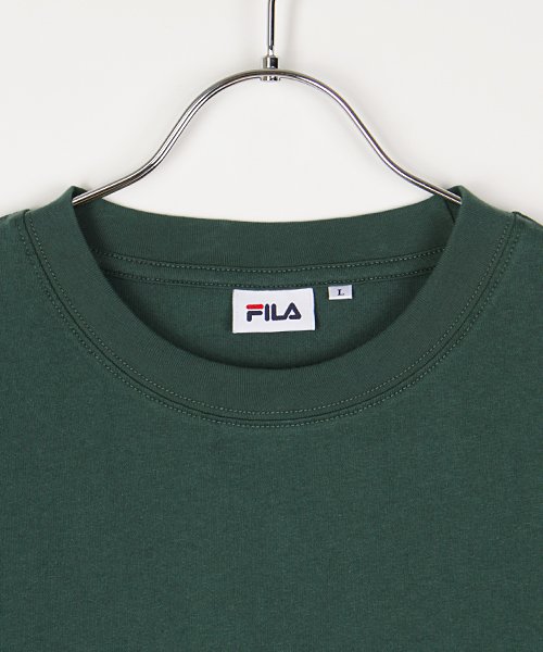 FILA(フィラ)/【別注】【FILA】 フィラ ブロックロゴ 刺繍 半袖 Tシャツ    /img01