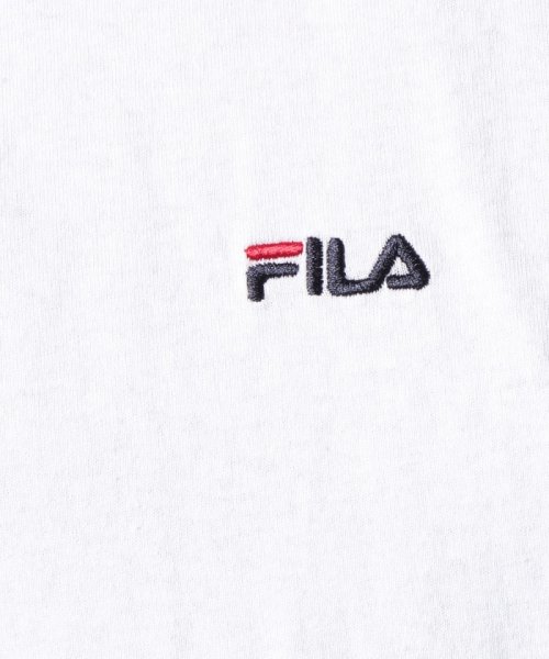 FILA(フィラ)/【別注】【FILA】 フィラ ブロックロゴ 刺繍 半袖 Tシャツ    /img09