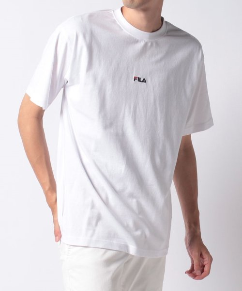 FILA(フィラ)/【別注】【FILA】 フィラ ブロックロゴ 刺繍 半袖 Tシャツ    /img12