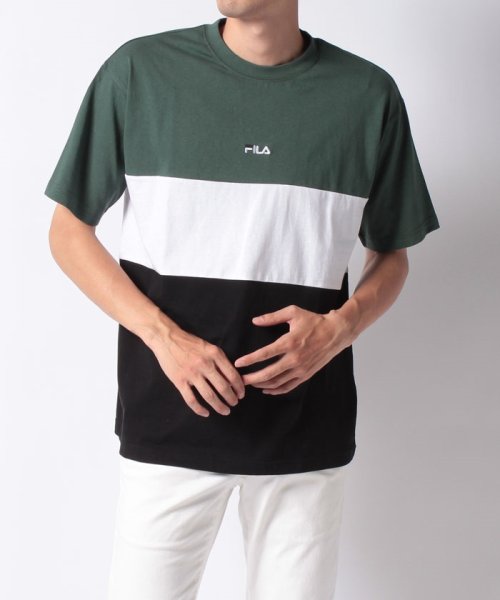 FILA(フィラ)/【別注】【FILA】 フィラ ブロックロゴ 刺繍 半袖 Tシャツ    /img13