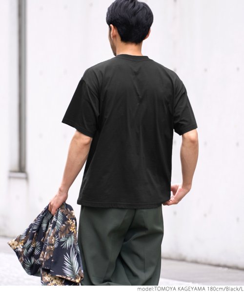 coca(コカ)/シルキーコットン胸ポケットTシャツ/img08
