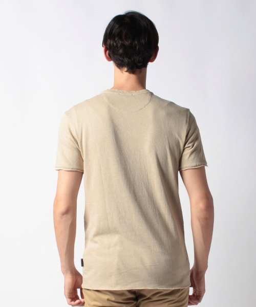 セール リネン混ヘンリーネック半袖tシャツ カットソー シスレー メンズ Sisley Magaseek
