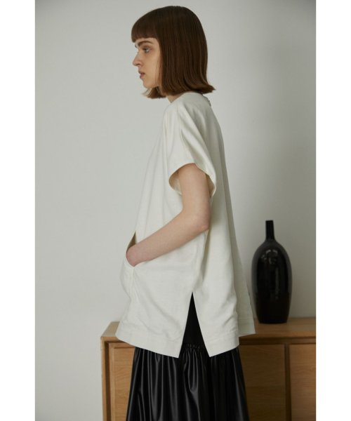 RIM.ARK(リムアーク)/Rayon linen canvas tops/img08