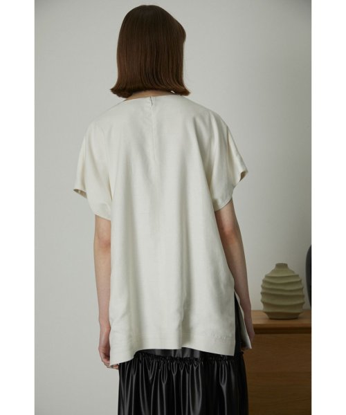 RIM.ARK(リムアーク)/Rayon linen canvas tops/img09