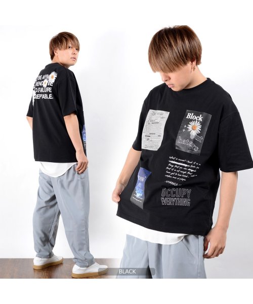 1111clothing(ワンフォークロージング)/◆デイジーフォト デコレーション ビッグTシャツ◆ tシャツ メンズ ビッグt レディース 半袖tシャツ ビッグシルエット トップス プリントtシャツ 綿100/img15