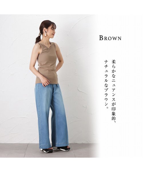 MAC HOUSE(women)(マックハウス（レディース）)/Howdy Marie ハウディーマリー アシンメトリータンクトップ GL－1241147/img08