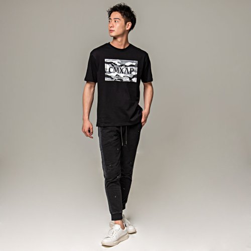 SB Select(エスビーセレクト)/CMXAP カモフラージュ柄ボックスロゴプリントクルーネック半袖Tシャツ メンズ おしゃれ カモフラージュ ボックスロゴ ロゴ メンズ プリント クルーネック /img04