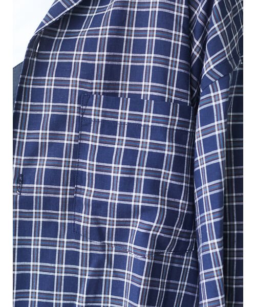 CRAFT STANDARD BOUTIQUE(クラフトスタンダードブティック)/麻混半袖オープンカラーカラーシャツ/img07