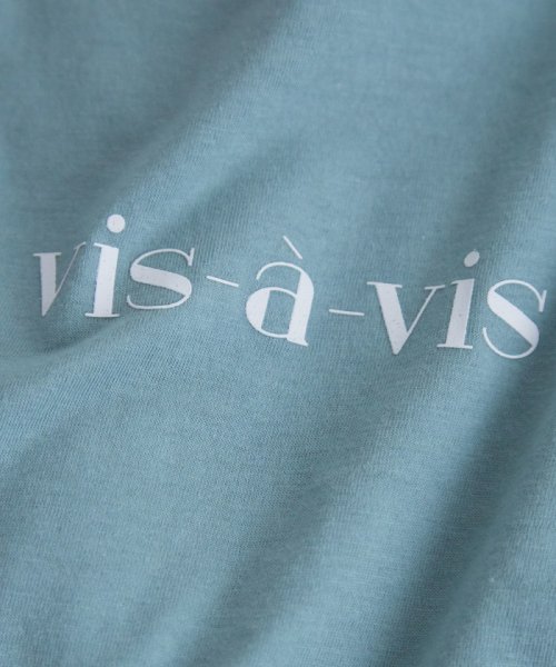 vis-`a-vis(ビザビ)/【WEB限定】フレンチスリーブロゴTシャツ/img12