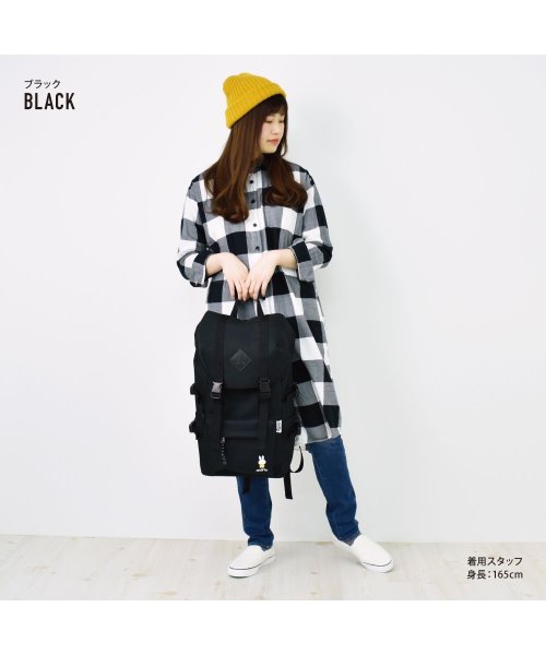 ミッフィー リュック リュックサック フラップリュック ナイロン 大容量 a4 メッシュポケット 背面 ファスナー ポケットたくさん 20L 黒 ロゴ 刺繍 か 人気・おすすめ｜使いやすい・旅行におすすめ 品質保証 全国発送 日本国内発送・最短翌日お届け