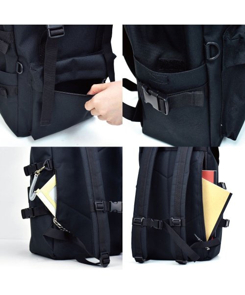 ミッフィー リュック リュックサック フラップリュック ナイロン 大容量 a4 メッシュポケット 背面 ファスナー ポケットたくさん 20L 黒 ロゴ 刺繍 か 人気・おすすめ｜使いやすい・旅行におすすめ 品質保証 全国発送 日本国内発送・最短翌日お届け