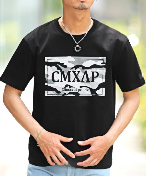 LUXSTYLE(ラグスタイル)/CMXAPカモボックスロゴTシャツ/Tシャツ メンズ 半袖 ロゴ プリント ボックスロゴ カモフラ 迷彩 クルーネック/img13