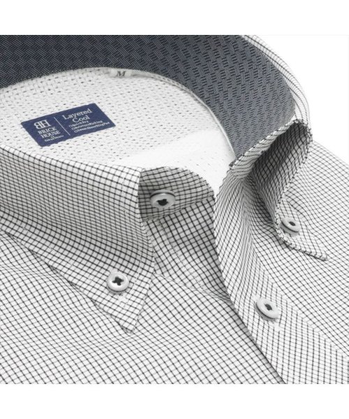 TOKYO SHIRTS(TOKYO SHIRTS)/形態安定 レイヤードクール ボタンダウン 半袖ビジネスワイシャツ/img02