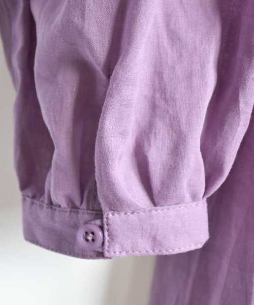 ARGO TOKYO(アルゴトウキョウ)/Cotton sheer volume shirt one－piece 2901401　コットンシアーボリュームシャツワンピース　シャツワンピース　ワンピース　/img14