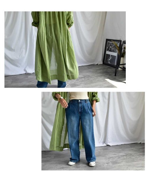 ARGO TOKYO(アルゴトウキョウ)/Cotton sheer volume shirt one－piece 2901401　コットンシアーボリュームシャツワンピース　シャツワンピース　ワンピース　/img17