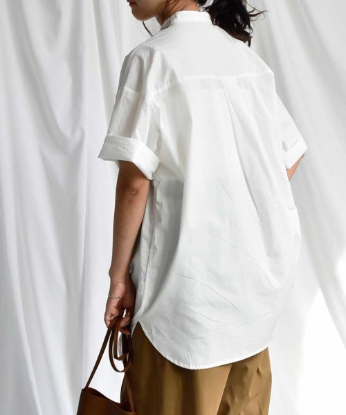 ARGO TOKYO(アルゴトウキョウ)/Pin tuck stand collar blouse 23022 ピンタックスタンドカラーブラウス　スタンドカラー　ブラウス　シャツ　ピンタックシャツ　スタ/img28