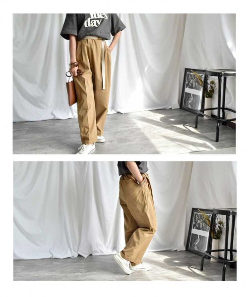 ARGO TOKYO(アルゴトウキョウ)/Belted wrap pants 22020　ベルト付きワイドパンツ　ワイドパンツ　夏パンツ　ボトムス/img19