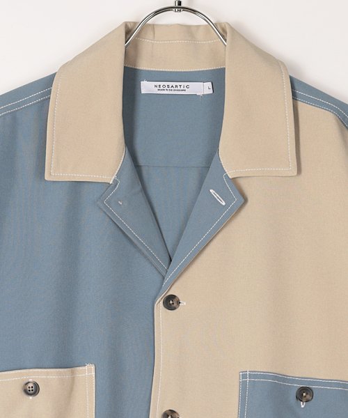Amerikaya(Amerikaya)/【アメリカ屋】ビッグシルエット オープンカラー半袖シャツ/img02