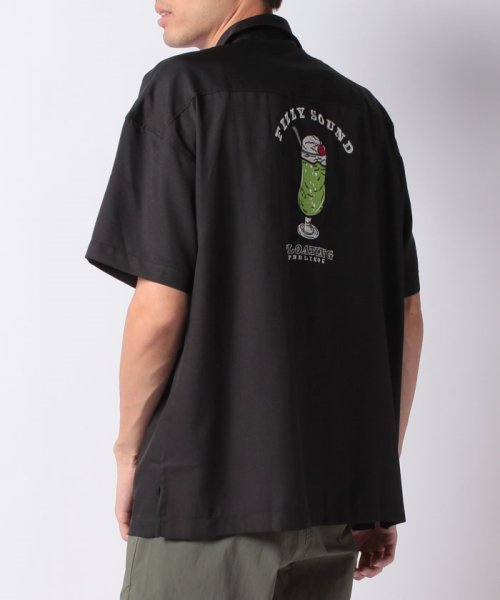 Amerikaya(Amerikaya)/【アメリカ屋】ビッグシルエット バック 刺繍 半袖 シャツ /img10