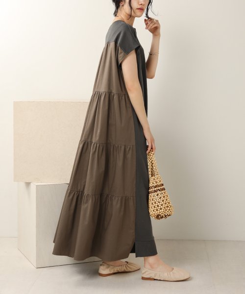 Web限定 バックシャンティアードワンピース バブ Bab Magaseek