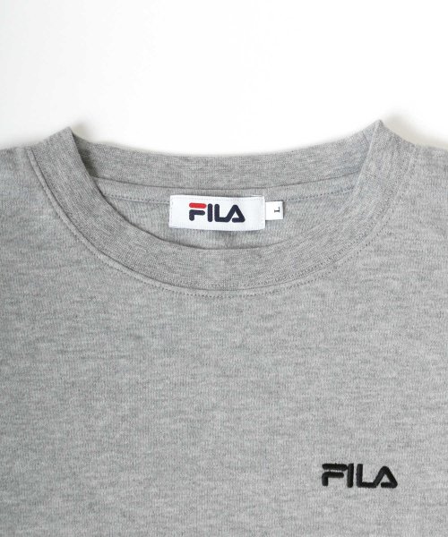 LAZAR(ラザル)/【Lazar】FILA/フィラ 【別注】 セットアップ ワンポイント ロゴ刺繍 スウェット 半袖Tシャツ&ショートパンツ/ルームウェア/ワンマイルウェア/img01