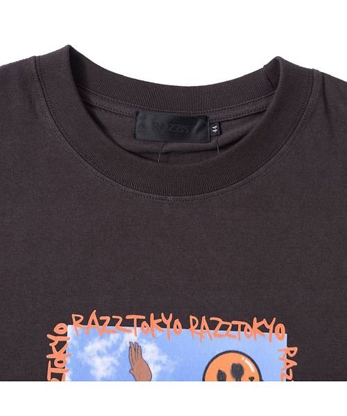 Razzis スマイルバスケットボールプリントクルーネック半袖tシャツ メンズ Razzis ラズ ブランド おしゃれ トップス カットソー スマイル バスケッ ラズ Razz Magaseek Razzis スマイルバスケットボールプリントクルーネック半袖tシャツ メンズ Razzis ラズ ブランド おしゃれ トップス カットソー スマイル バスケッ ラズ Razz Magaseek