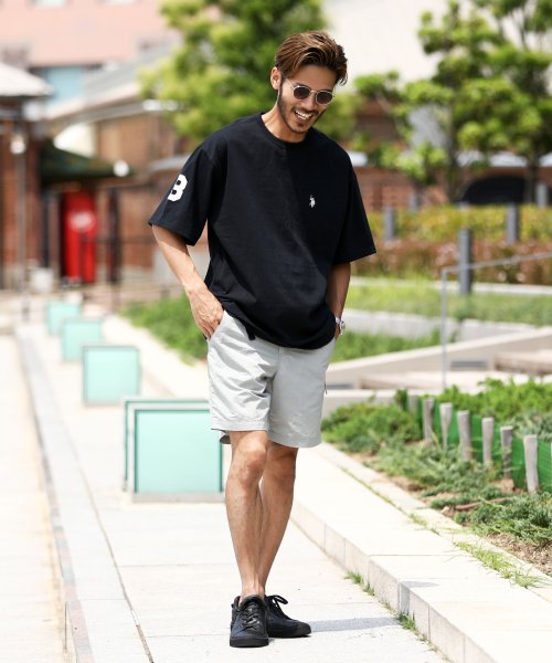 JIGGYS SHOP(ジギーズショップ)/roshell別注 U.S. POLO ASSN TEE / Tシャツ メンズ おしゃれ ティーシャツ 半袖 カットソー トップス クルーネック ビッグシルエッ/img01