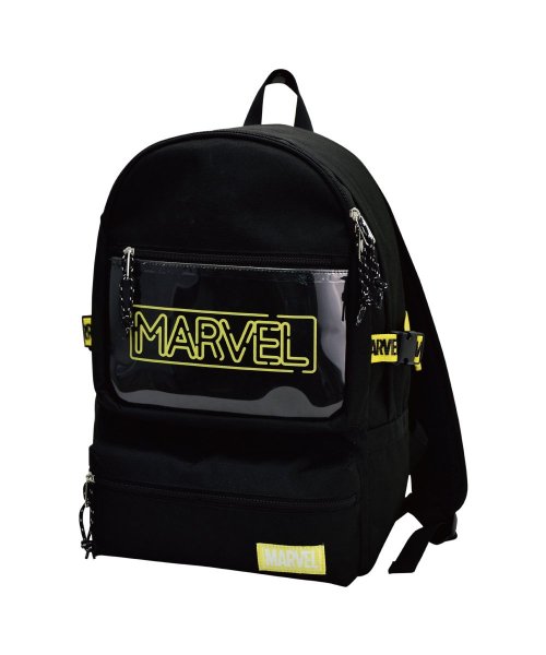 マーベル リュック デイパック カジュアル ストリート ロゴ クリアポケット ネオン 通勤 通学 リュックサック バックパック 人気 おしゃれ かわいい 可愛い ランナー Runner Magaseek